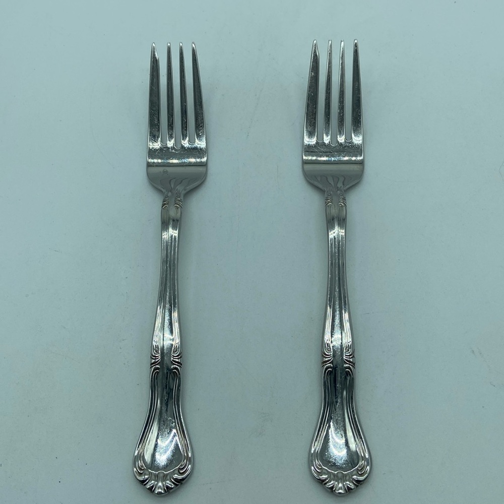 Valcourt by Gorham 2 Stainless Steel Salad Forks